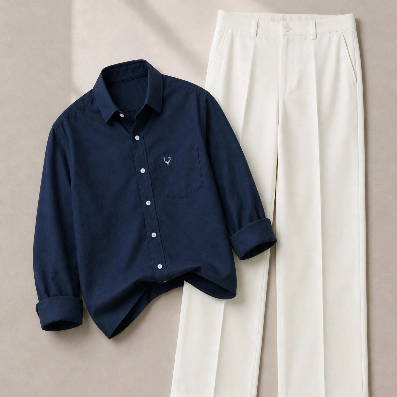 Full Sleeves Shirt for Men (Navy Blue)