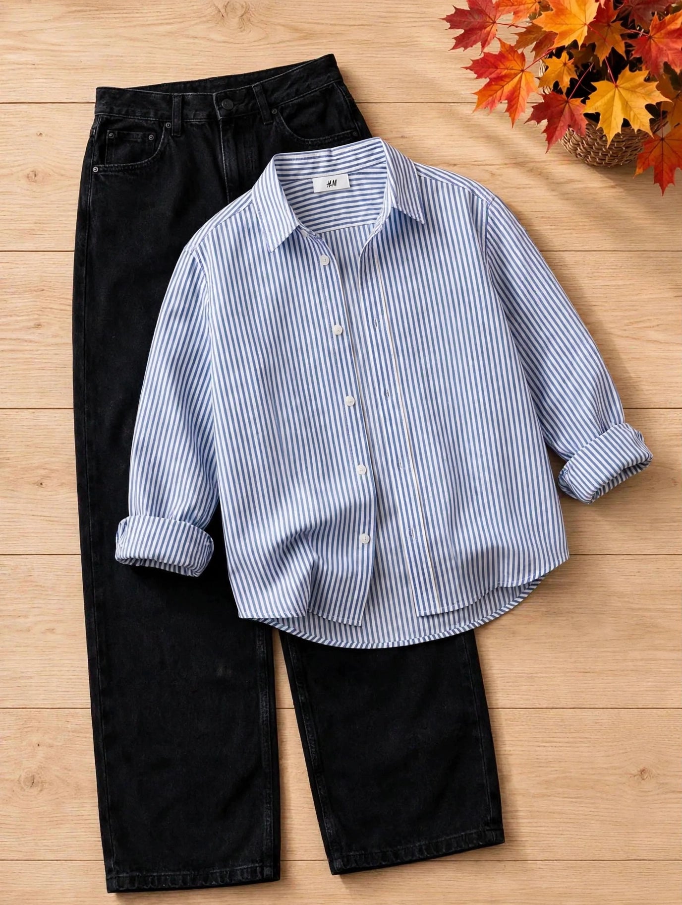 Cotton Striped Oversized Fit Shirt