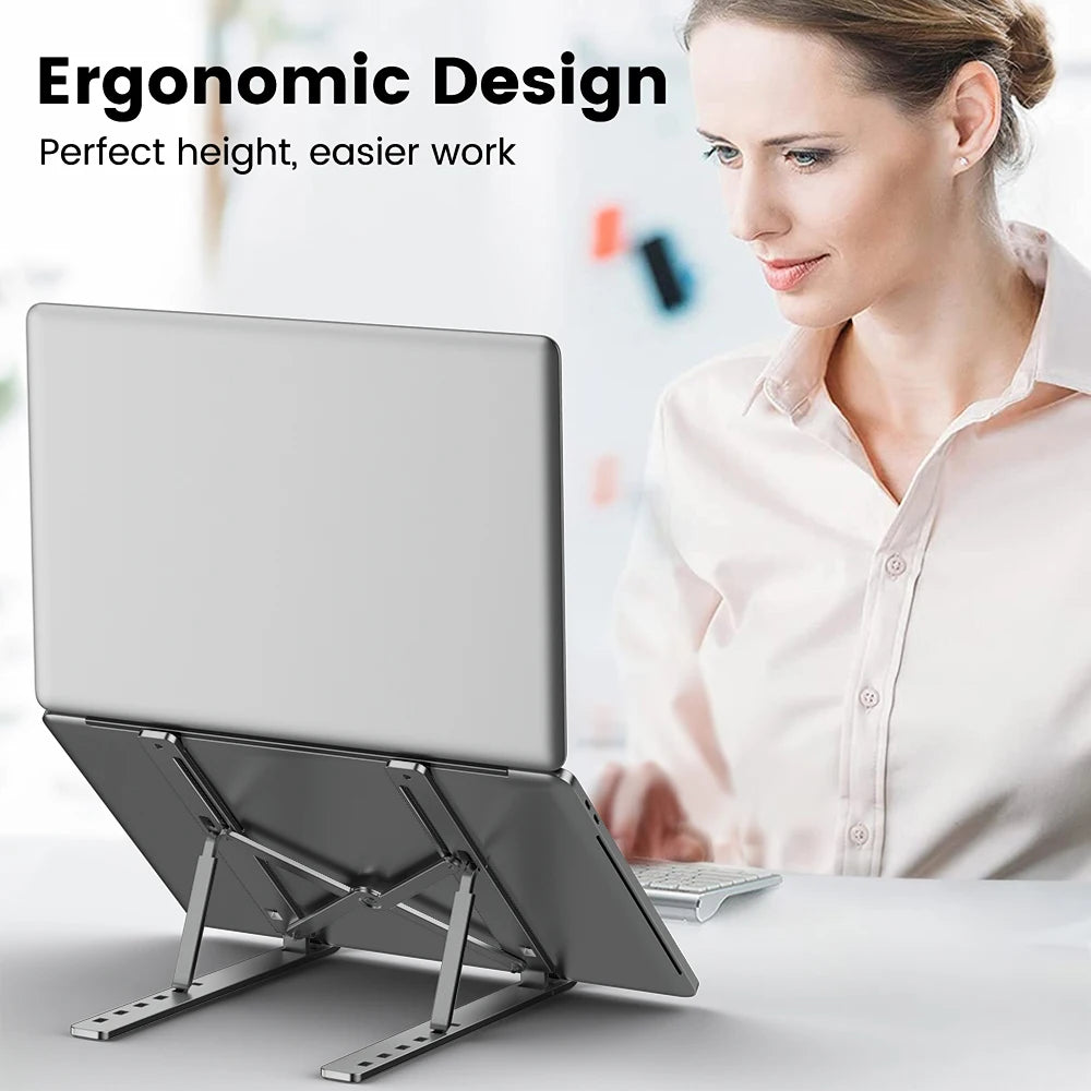 Aluminum Foldable Laptop Stand Adjustable