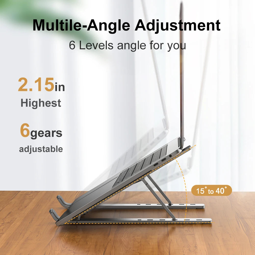 Aluminum Foldable Laptop Stand Adjustable