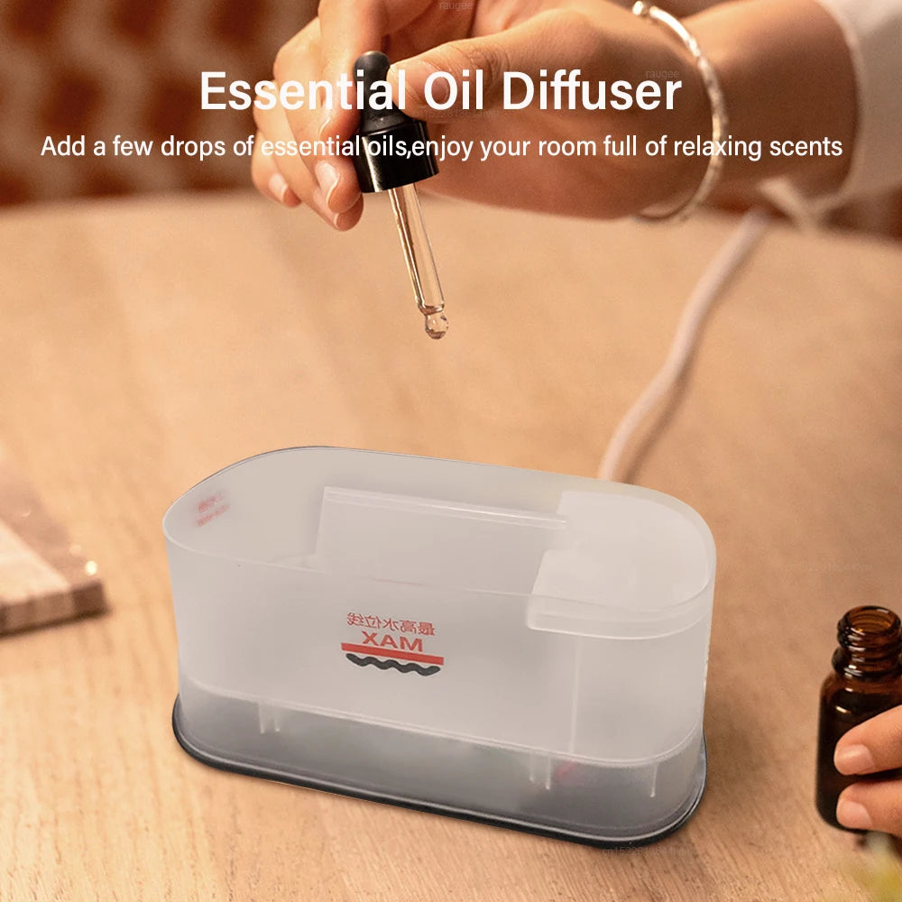 Humidifier Flame Essential Oils Diffuser Air Humidifier for Home Bedroom Mini Air Fragrance Diffuser with LED Night Light