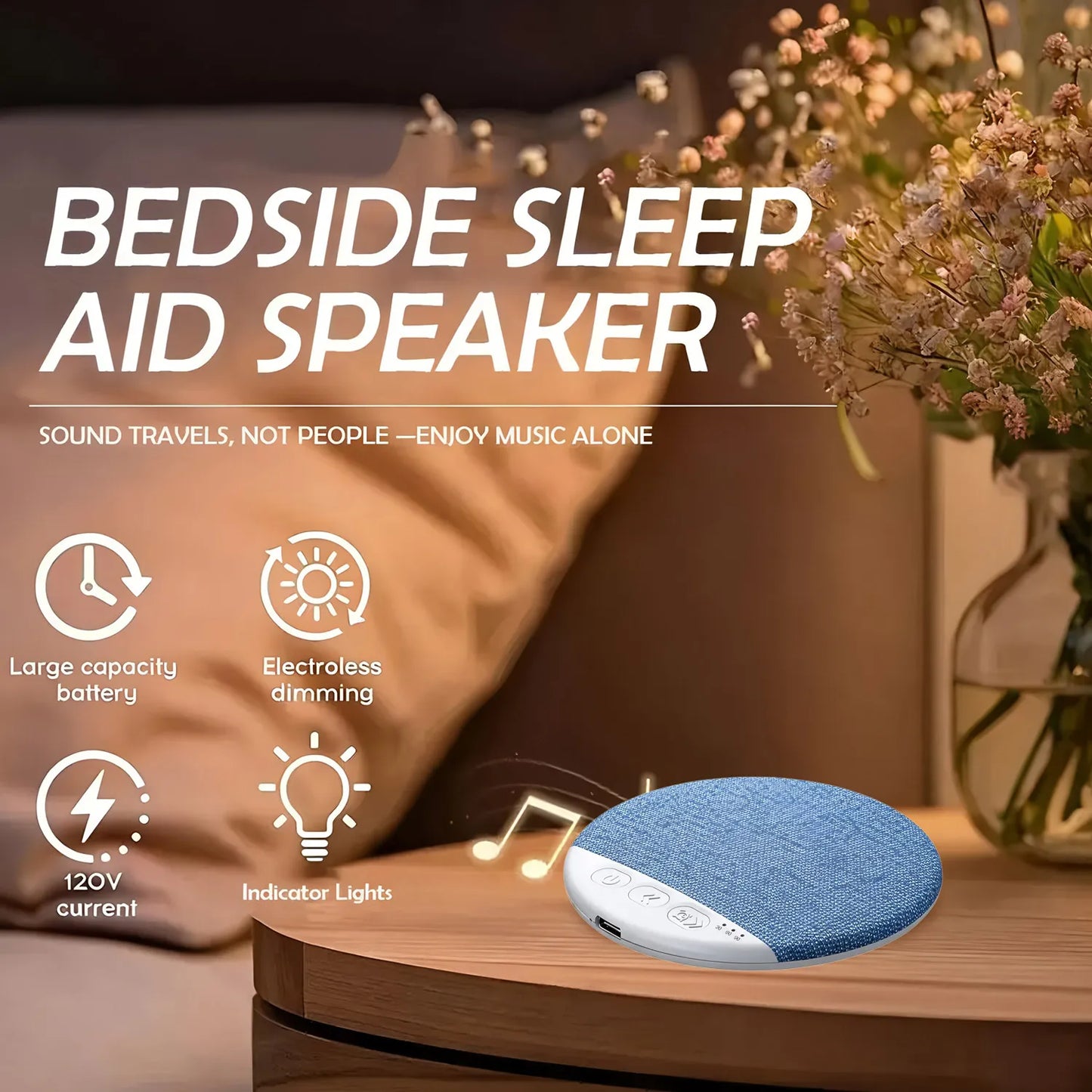 Wireless Pillow Speaker