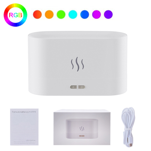 Aroma Diffuser Air Humidifier with Flame Lamp