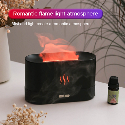 Aroma Diffuser Air Humidifier with Flame Lamp